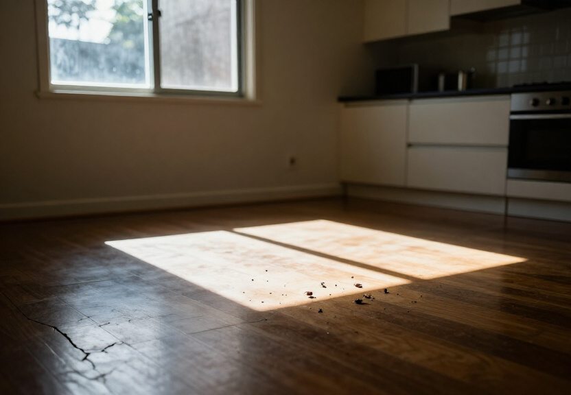 Ant infestation in a Galston kitchen before treatment